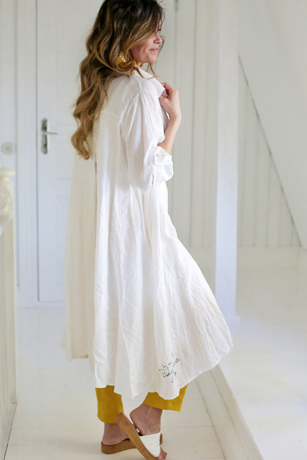FOOL FOR LOVE Linen Tunic White von BYPIAS