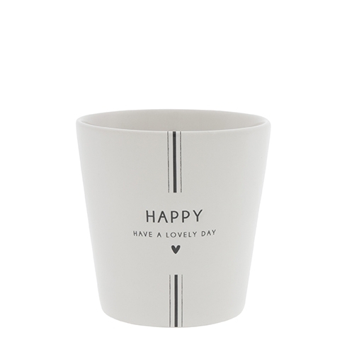 Becher HAVE A LOVELY DAY Black von Bastion Collections